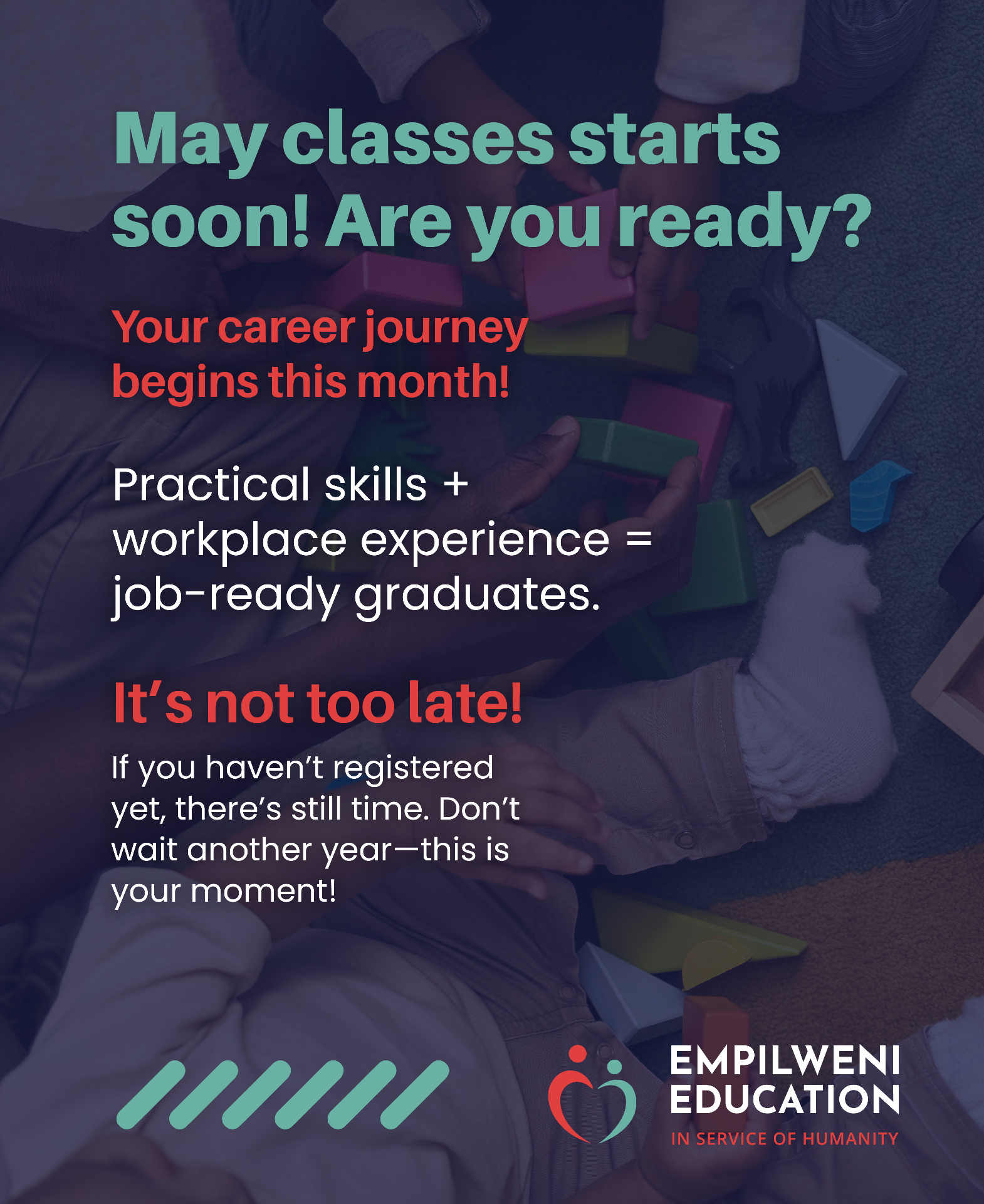 02 May — May Classes Start Soon