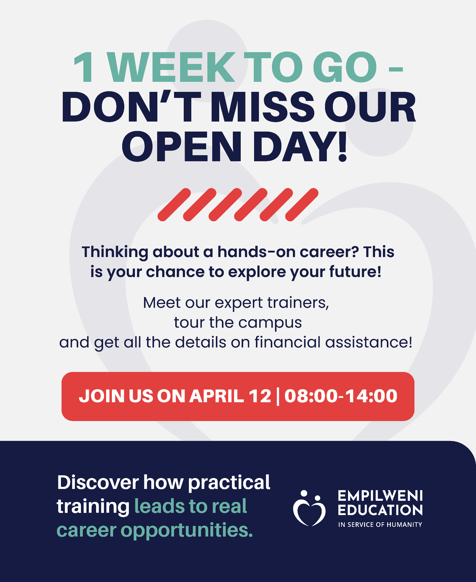 05 April — 1 Week to Go