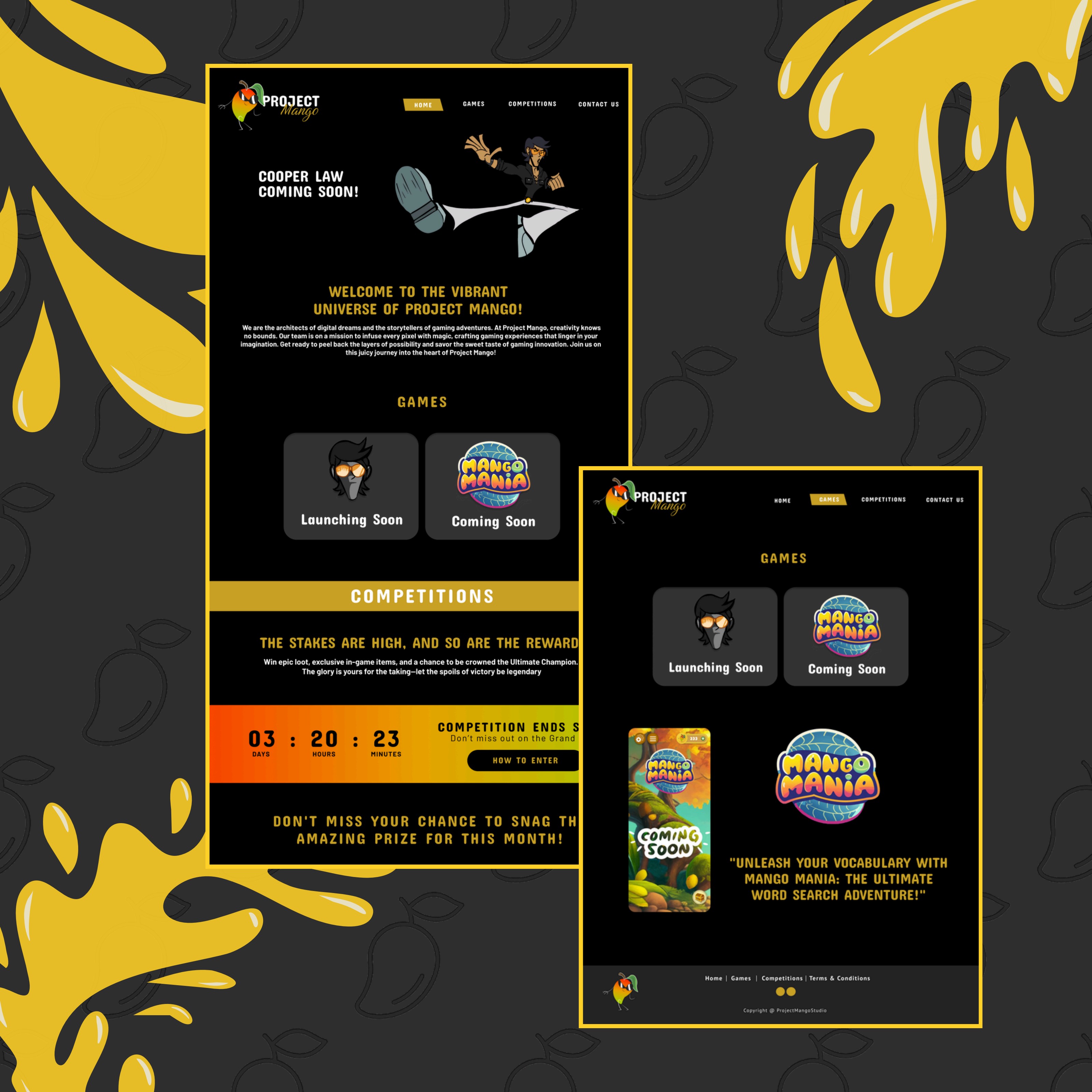 Project Mango home page